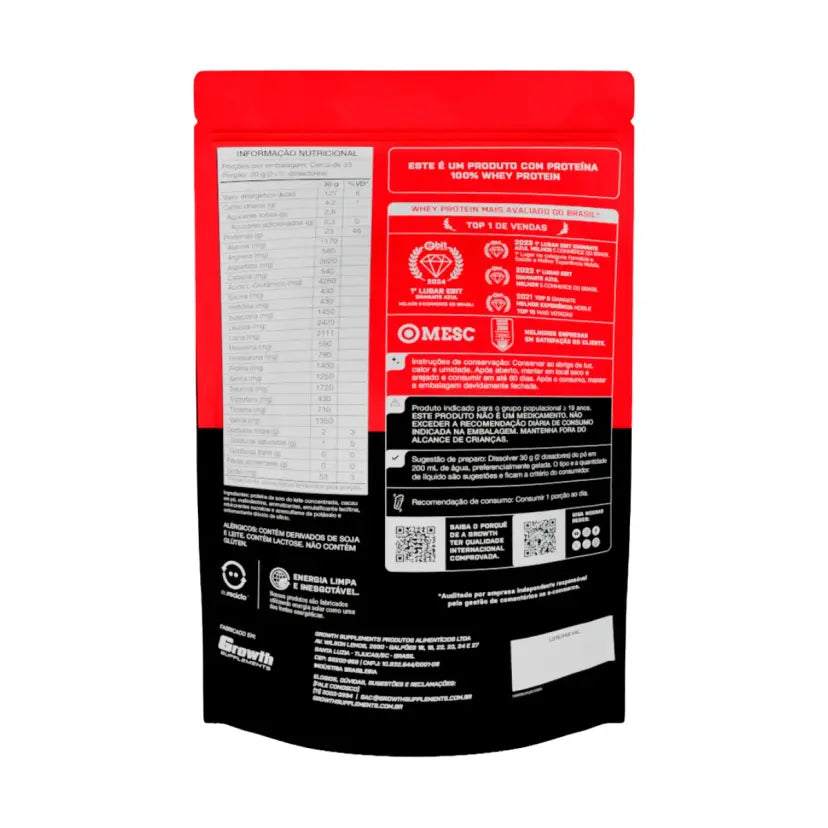 Whey Protein Growth 80% Chocolate 1kg